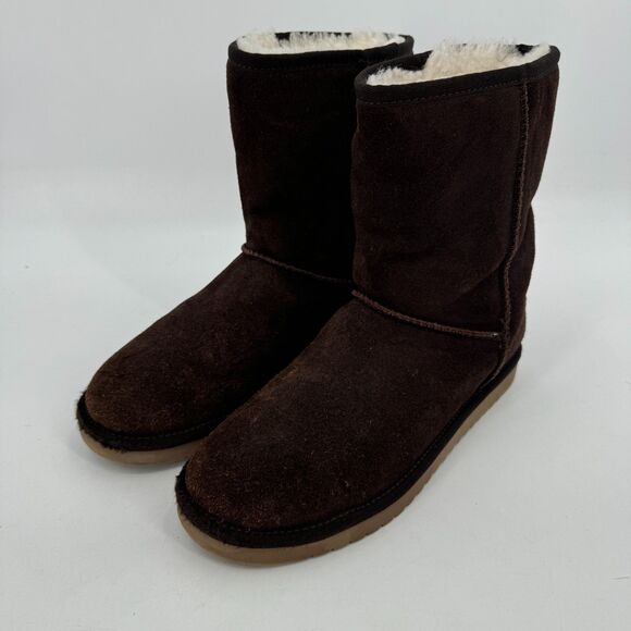 KOOLABURRA BY UGG Burra Dark Brown Short Boots Size 9 - Picture 5 of 11